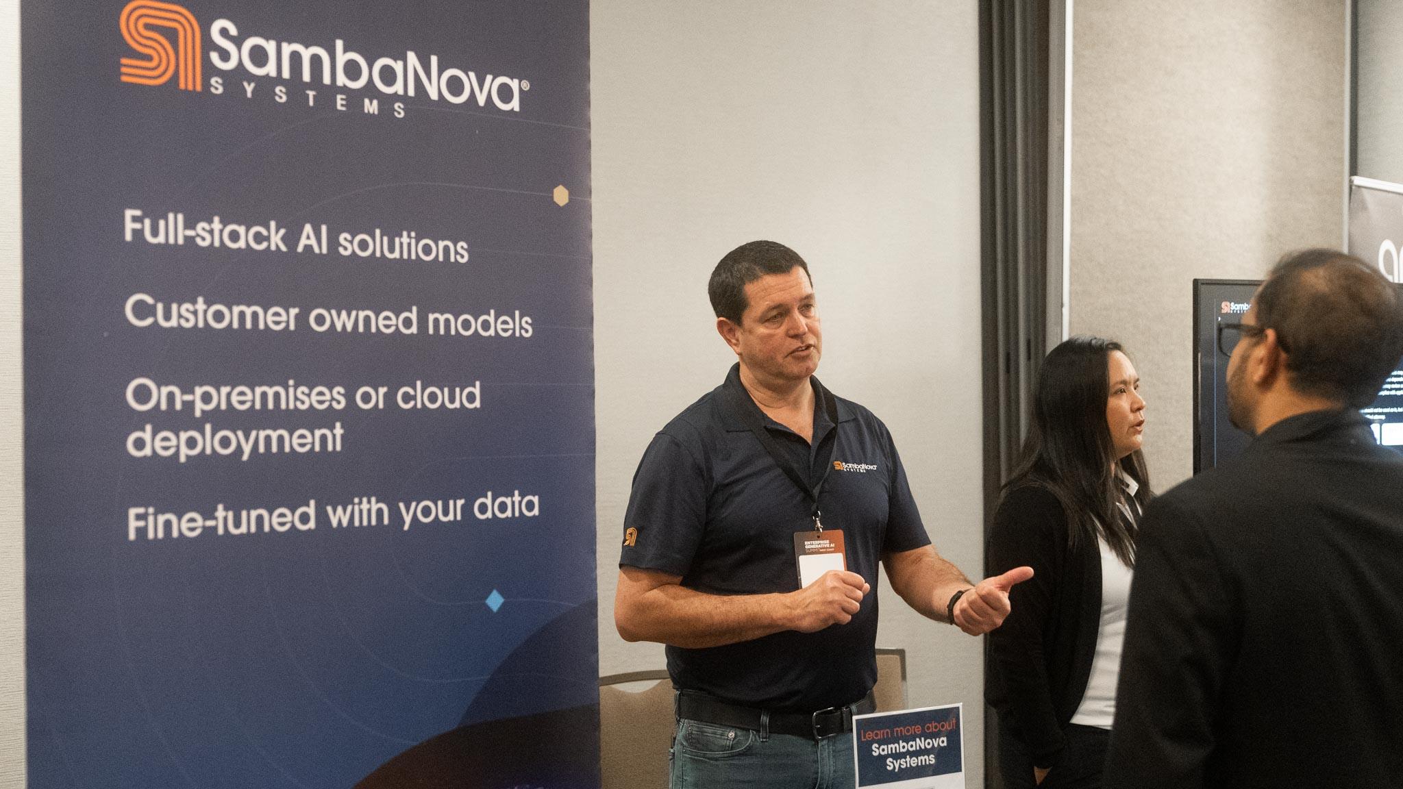 Sambanova booth Sambanova booth